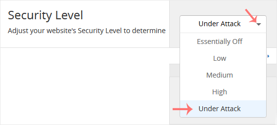 Cloudflare under attack mode