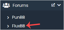 FluxBB softaculous