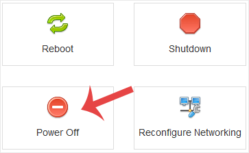 SolusVM force shut down