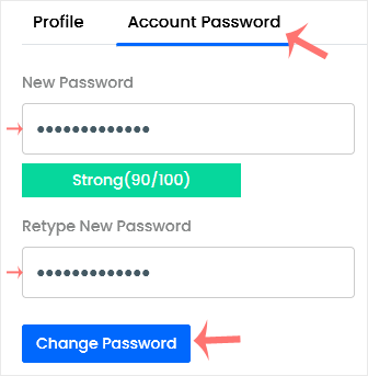 Virtualizor Change Password