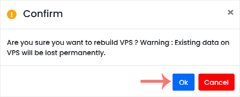 Virtualizor data loss warning
