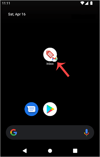 Android email icon cpanel