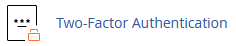 Cpanel two factor authentication icon