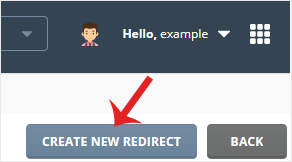 Da siteredirection createbtn