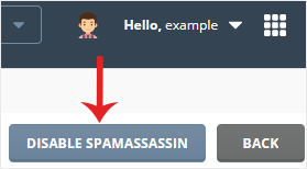 Da spamassasin disable