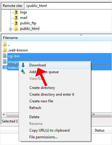 Filezilla client download files folder