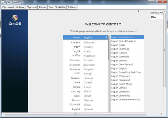 Java vnc area