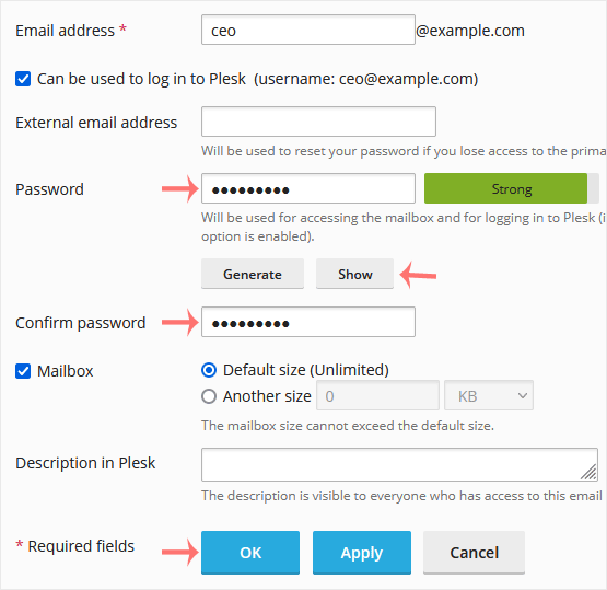 Plesk change password final