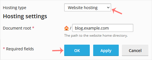 Plesk remove forwarding