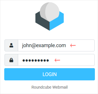 Plesk webmail login page
