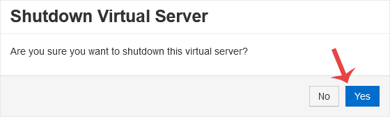 Solusvm shutdown confirmation