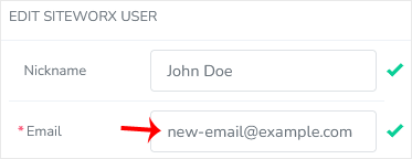 Email edit