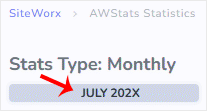 Siteworx AWStats option