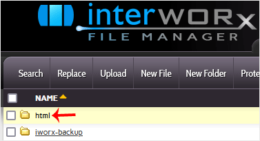 Siteworx filemanager html