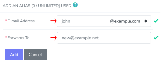 Sw email aliases add