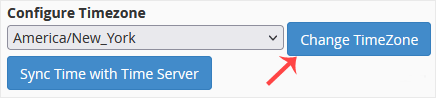 Whm servertime config change
