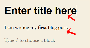 Writing first blog post